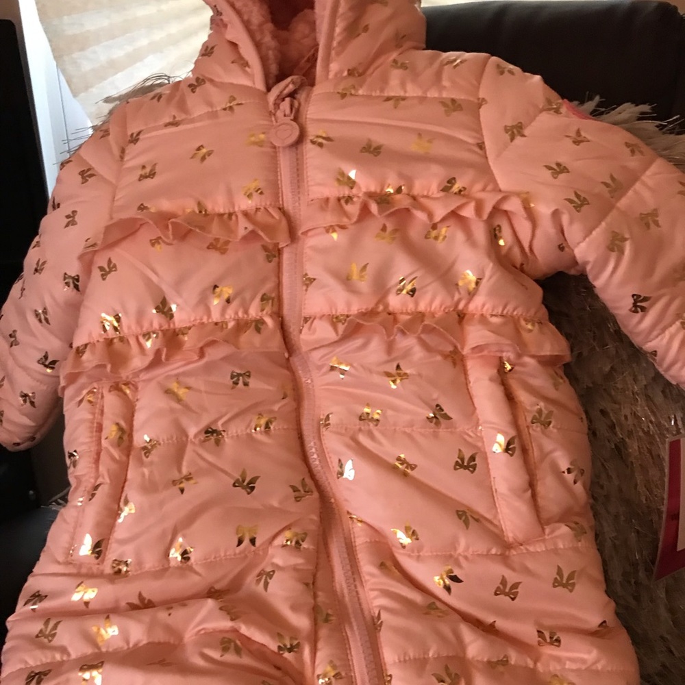 Infant Girls Weatherproof Winter Snowsuit